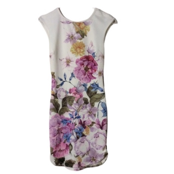 a'gaci Dresses & Skirts - A’GACI Colorful FLORAL Sleeveless Dress Size Small